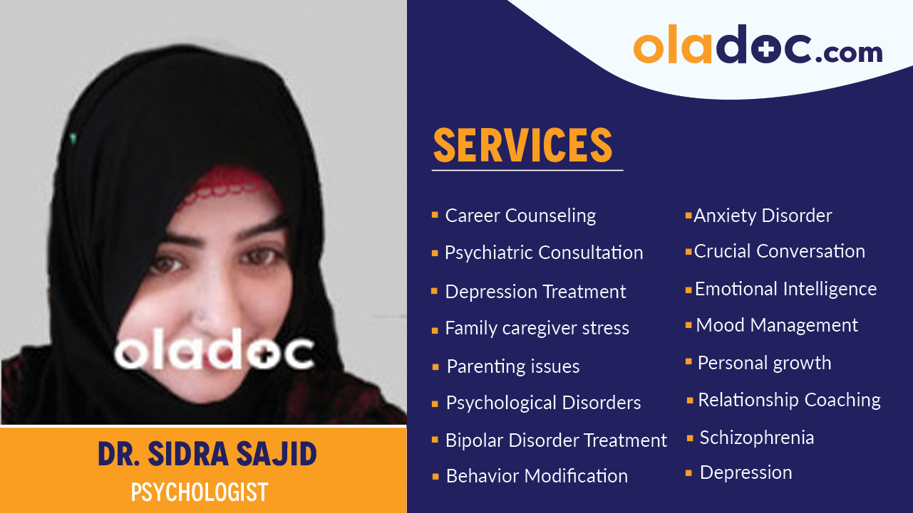 Services  provided by Dr. Sidra Sajid